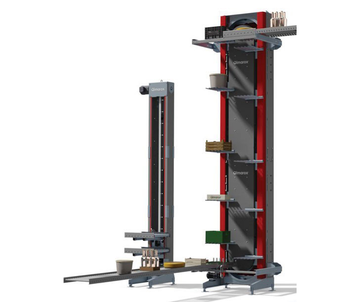 Elevators for high-speed pallet lifting